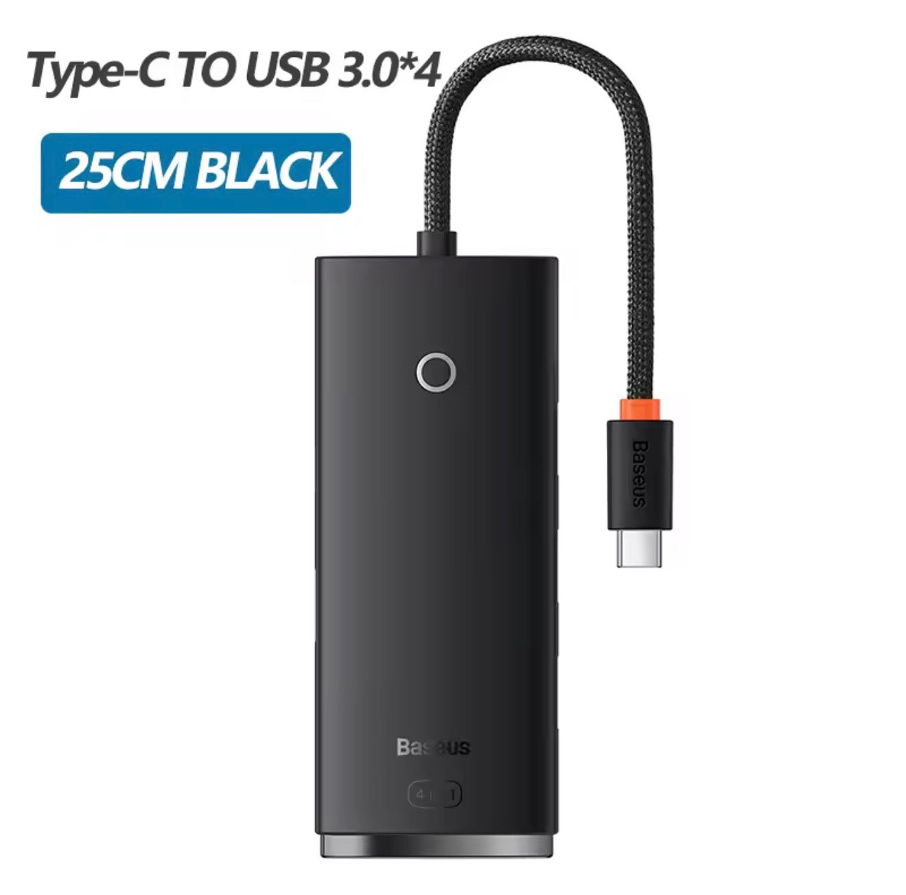 Hub USB-C Baseus 4 em 1 — Expanda Seu Notebook com Velocidade Máxima